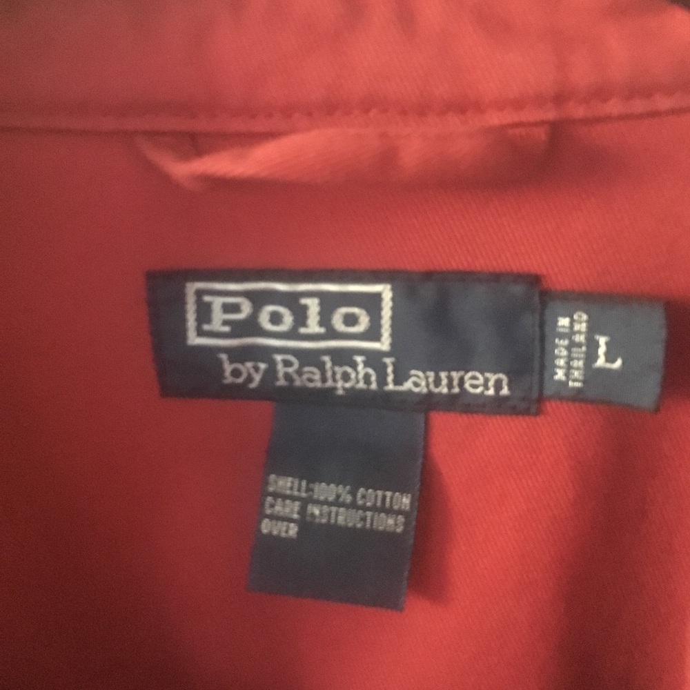 Polo jacket in red